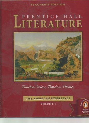 Book Prentice Hall Literature: Timeless Voices Timeless Themes, Vol. 1, Teacher's Edition free