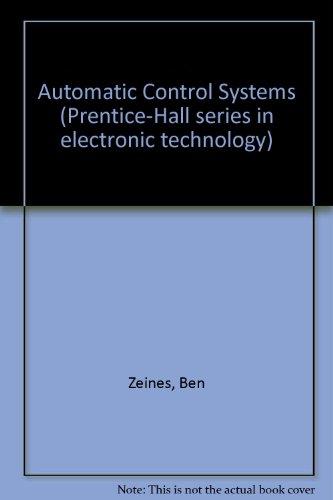 Book Automatic Control Systems (prentice-hall Series In Electronic Technology) free