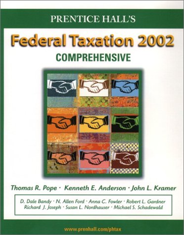 Book Prentice Hall's Federal Taxation 2002: Comprehensive free
