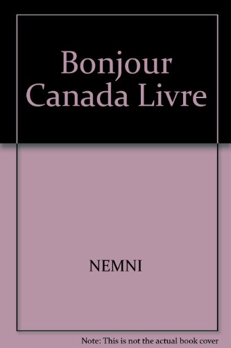 Book Bonjour Canada Livre free