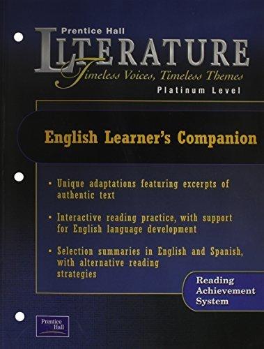 Book Prentice Hall Literature: Bronze Level  Timeless Voices, Timeless Themes  English Learner&#39;s Companion free