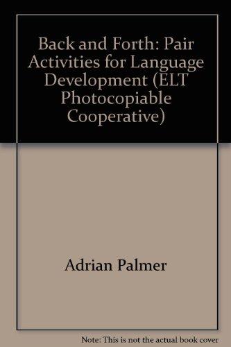 Book Back And Forth Pair Activities For Language Development free