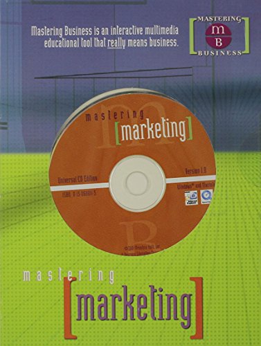 Book Mastering Marketing: Universal CD-ROM Edition, Version 1.0 free