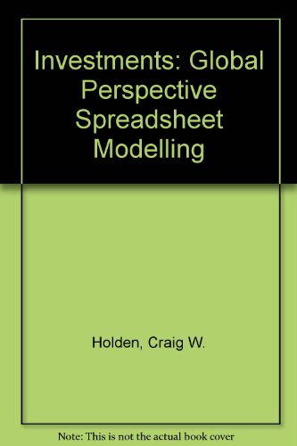 Book Investments: Global Perspective Spreadsheet Modelling free