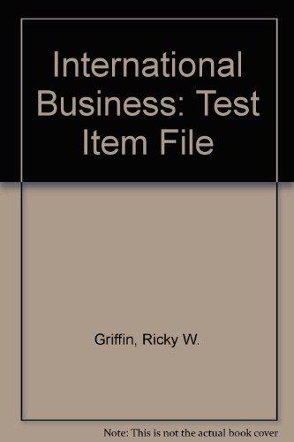 Book International Business: Test Item File free