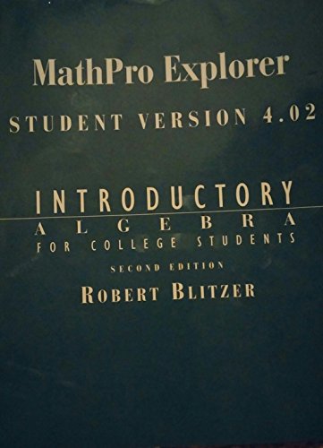 Book Mathpro Explorer Student Version 4.0, University Of Phoenix free