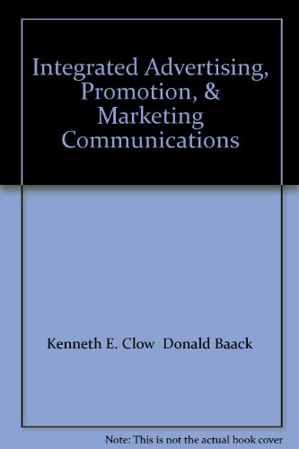 Book Integrated Advertising, Promotion, & Marketing Communications free