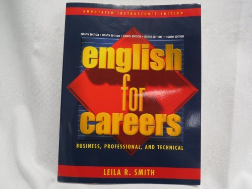 Book English for Careers: Annotated Instructors Edition free