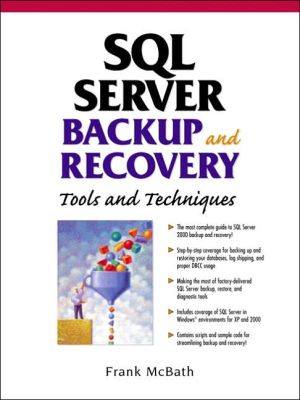 Book Sql Server Backup And Recovery: Tools And Techniques free