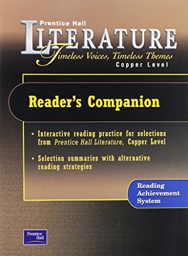 Book PRENTICE HALL LITERATURE TIMELESS VOICES TIMELESS THEMES 7TH EDITION READER'S COMPANION GRADE 6 2002C free