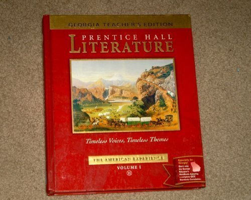 Book Georgia Teacher's Edition Prentice Hall Literature Volume I The American Experience free