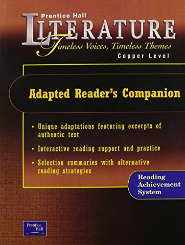 Book Timeless Voices, Timeless Themes: Adapted Reader's Companion, Copper Edition (Prentice Hall Literature) free