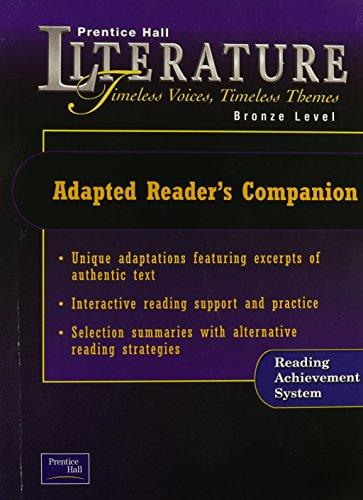 Book PRENTICE HALL LITERATURE TIMELESS VOICES TIMELESS THEMES 7 EDITION ADAPTED READER'S COMPANION GRADE 7 2002C free