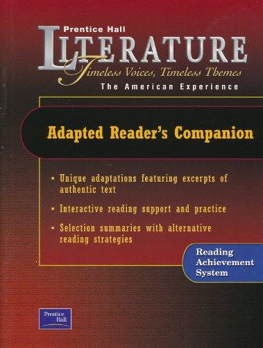 Book Prentice Hall Literature Timeless Voices Timeless Themes 7 Edition      Adapted Reader's Companion Grade 11 2002c free