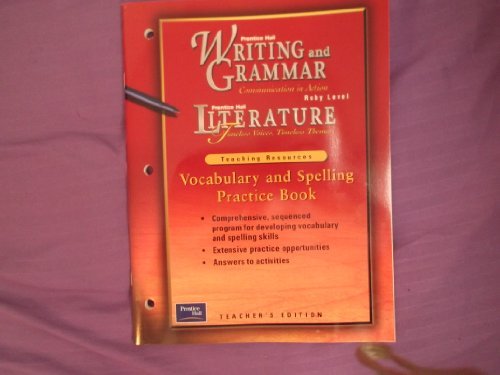 Book Writing and Grammar, Communication in Action: Literature: Timeless Voices Timeless Themes; Teaching Resources: Daily Language Practice free