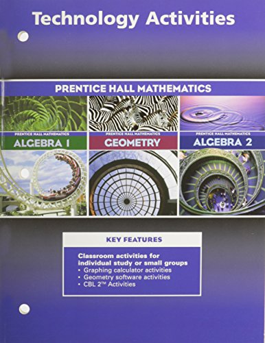 Book Algebra 1, Algebra 2, Geometry 3rd Edition Technology Activity Masters  2004c free