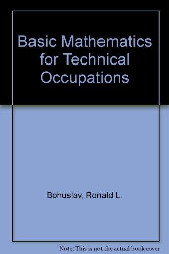 Book Basic mathematics for technical occupations (Prentice-Hall series in technical mathematics) free