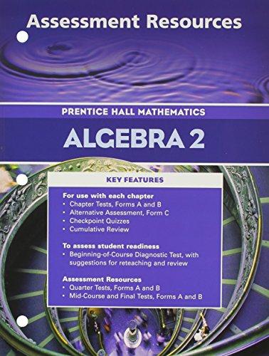 Book Algebra 2 Assessment Resources (Prentice Hall Mathematics) free
