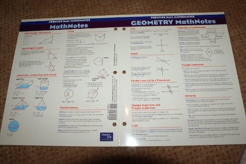Book Prentice Hall Mathematics: Geometry MathNotes.... Math Guide/Folder. free