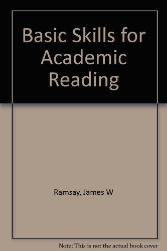 Book Basic Skills  For Academic Reading free