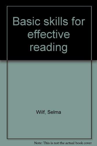 Book Basic Skills For Effective Reading free