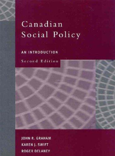 Book Canadian Social Policy: An Introduction free