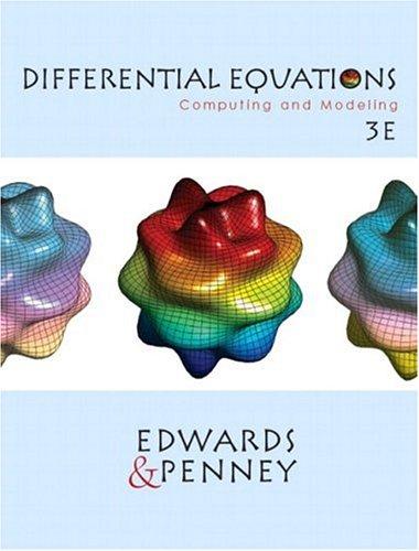 Book Differential Equations: Computing and Modeling free