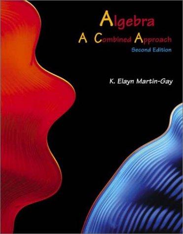 Book Algebra: A Combined Approach (2nd Edition) free