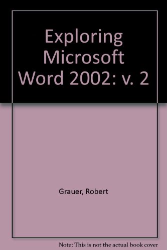 Book Exploring Microsoft Word 2002 (volume 2) free