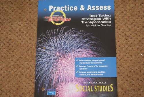 Book Practice&assess: Test-taking Strategies With Transparencies For Middle Grades (prentice Hall Assessment System) free