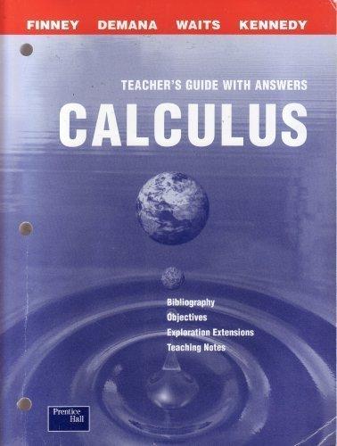Book Calculus: Teacher's Guide with Answers free