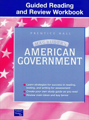 Book MAGRUDER'S AMERICAN GOVERNMENT GUIDED READING AND REVIEW WORKBOOK       STUDENT EDITION 2003C free