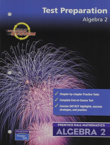 Book Algebra 2 Test Preparation (prentice Hall Mathematics) free