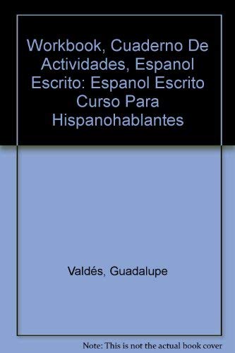 Book Cuaderno De Actividad: Espanol Escrito Curso Para Hispanohablantes free