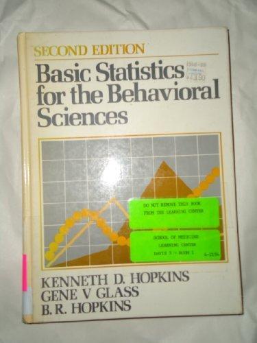 Book Basic Statistics For The Behavioral Sciences free