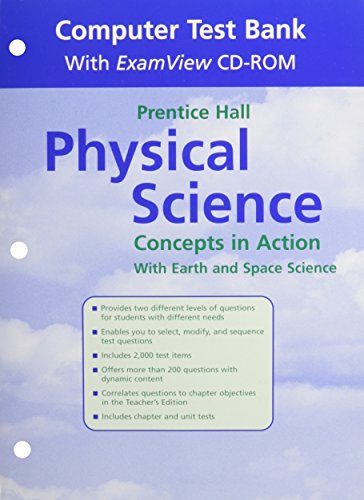 Book PHYSICAL SCIENCE: CONCEPTS IN ACTION COMPUTER TEST BANK 1ST ED 2004C free