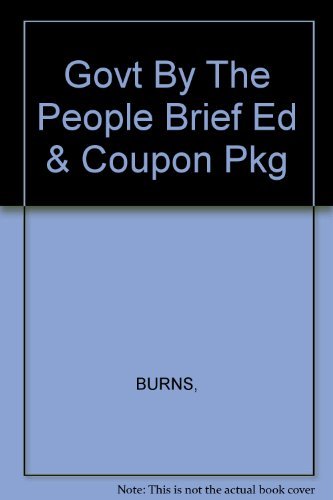 Book Govt By The People Brief Ed & Coupon Pkg free