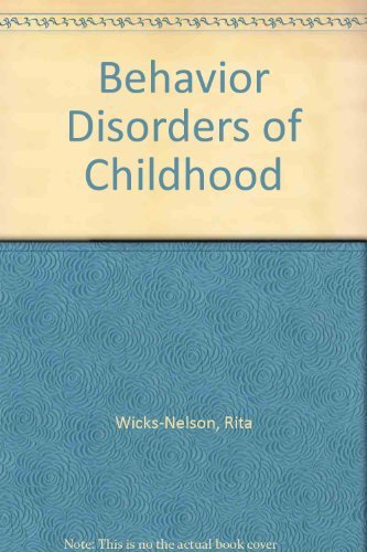Book Behavior disorders of childhood free