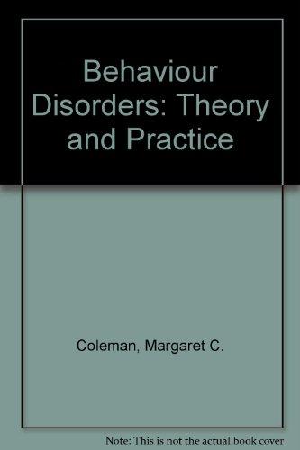 Book Behavior Disorders: Theory and Practice free