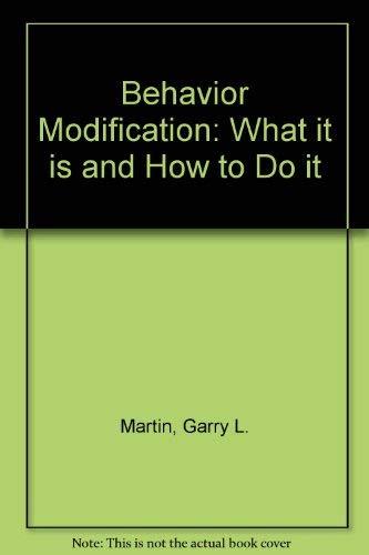 Book Behavior modification: What it is and how to do it free