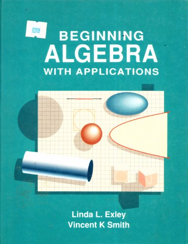Book Beginning Algebra: With Applications free