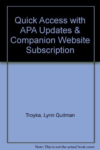 Book Quick Access with APA Updates & Companion Website Subscription (3rd Edition) free