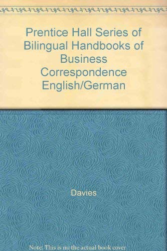 Book Prentice Hall Series Of Bilingual Handbooks Of Business Correspondence English/german free