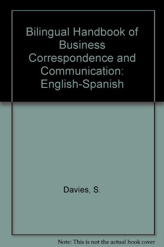 Book Bilingual Handbook For Business Correspondence And Communication English/spanish free