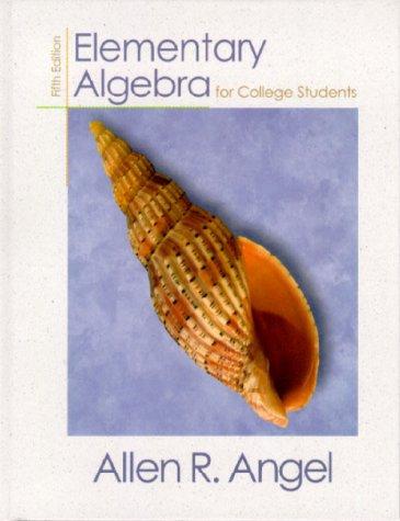 Book Elementary Algebra For College Students (5th Edition) free