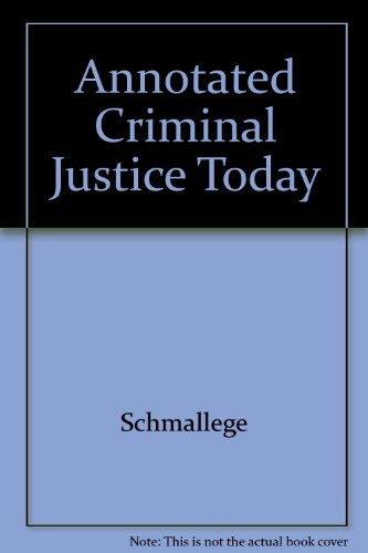 Book Annotated Criminal Justice Today free