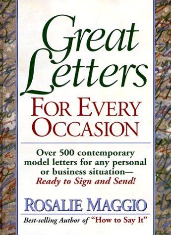 Book Great Letters for Every Occasion free
