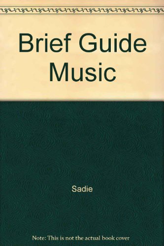 Book Stanley Sadie's Brief Guide To Music free