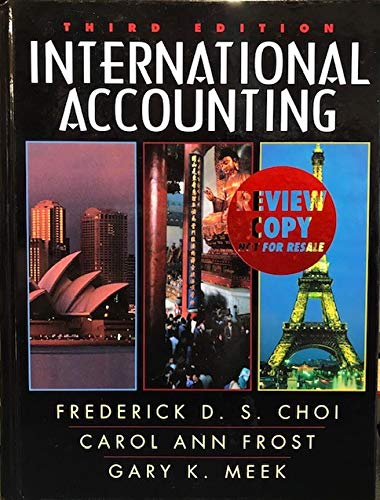 Book Review Copy International Accounting - Choi - Hardcover free