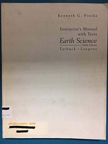 Book Earth Science, Instructor's Manual with Tests free
